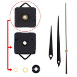2x Silent Clock Mechanism DIY Quartz Movement Wall Motor Long Spindle Repair Kit