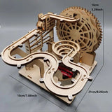 Roller Coaster Technology-driven Handmade DIY Wooden Gifts 3D Toys Experiment