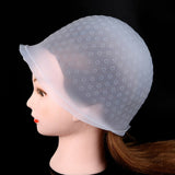 Reusable Hair Cap Salon Highlighting Tinting Hairdressing Streaking Silicone Hat