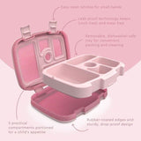 Bentgo Kids Lunch Box With Compartment Bento-Style Leak-Proof Glitter Pink