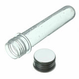 50x Plastic Lab Test Tubes Metal Cap Screw Lid Round Bottom Wedding Party 45ml