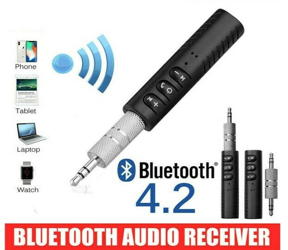 Wireless 3.5mm AUX Audio Music Receiver Stereo Home Car Adapter Bluetooth 4.2