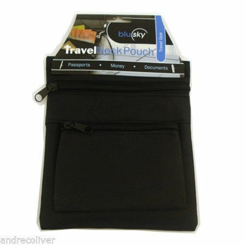 Secure Travel Neck Pouch - 2 pieces