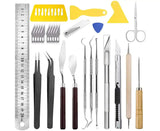 28PCS Craft Vinyl Weeding Tools Basic Vinyl Tool Set for Cricut Cameos Lettering