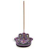 Black Hamsa Hand Stick Incense Holder