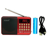 Portable Mini Radio Pocket FM Stereo Speaker Digital MP3 Player TF Card USB #T