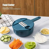 Vegetable Slicer Multifunctional Kitchen  Artifact Food Chopper - White