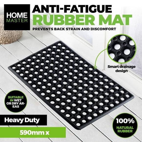 1pc Anti Fatigue Rubber Mat Home Master Wet Or Dry - 59cm x 40cm