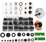 125pcs Auto Rubber Grommet Assortment Set Fastener Kit Blanking 18 Popular Sizes