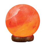 Sphere Himalayan Crystal Salt With Lamp Natural Night Light Rock Energy