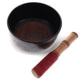 Buddha Singing Bowl Hand Wooden Mallet Meditation Yoga Spiritual - 15 cm