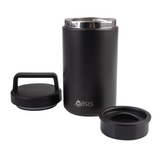 Oasis Stainless Steel Double Insulated Food Jar Container Flask 700ml -Black