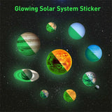 10x Glow In The Dark Wall Sticker Luminous Solar System Space Planet Room -Large