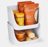 YouCopia ShelfBin Stacking Pantry Bins 2 Pieces Kitchen Pantry Organiser