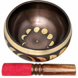 Singing Bowl Eclipse Sun Moon 12 CM Meditation Yoga Prayer Spiritual Healing