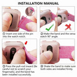 Fitbit Versa/2/Lite Replacement Band Fabric Watch Sports Strap Wristband Pink