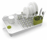 Joseph Joseph Extend Expandable Kitchen Dish Drainer Rack - White/Green