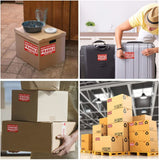 50pcs Fragile Handle With Care Thank You Label Sticker Adhesive Label 5.1x7.6cm