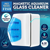 Magnetic Brush Fish Tank Algae Magnet Aquarium Glass Anti-Scratch Cleaning Pad