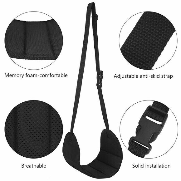 New Footrest Portable Adjustable Travel Foot Rest Feet Hammock AirPlane Rakis