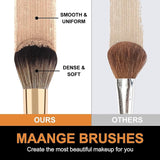 10 Pcs Makeup Brushes Travel Professional Makeup Brushes Set with Case Blackgold