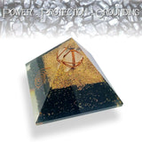 Black Tourmaline Orgone Healing Necklace Pendant Pyramid Bracelet Gift Set Box