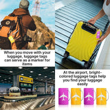 2x Luggage Tag Aluminum Travel Baggage Suitcase Address Name Label Cards