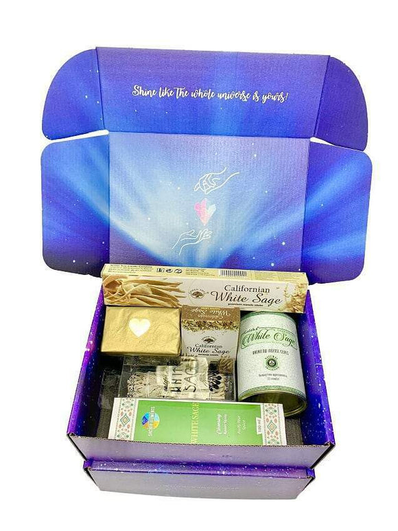 Californian White Sage Clearing & Cleansing Hamper Gift Set Aromatherapy Incense