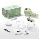 4 In 1 Handheld Electric Vegetable Cutter Multifunction Vegetable Fruit Slicer