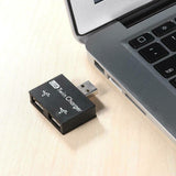 2pcs USB2.0 Male to Twin Charger Dual 2 Port USB Splitter Hub Adapter Converter
