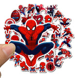 35pcs Disney Spiderman Stickers The Avengers Waterproof Cartoon Sticker Laptop