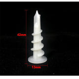 100 Pcs Nylon Anchors Screws Wall Mates For Plaster Board Fixings 13mm x 42mm
