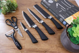 6 Pieces Kitchen Knife Set Everich Chef Knives Stainless Steel Nonstick Scissor