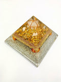 Tiger Eye Crystal Merkaba Orgonite Orgone Pyramid Talisman Powerful