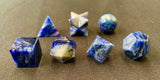 7 Pieces Sodalite Sacred Geometry Set Crystal Healing Spiritual Meditation