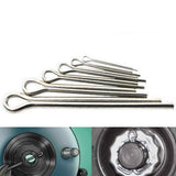 230pcs Stainless Steel Cotter Pin Assortment Set Split Pin Value Kit 6 sizes