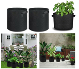 5pc Grow Bags 3 Gallon Fabric Plant Pots Potato Bag Pouch Root Container Planter