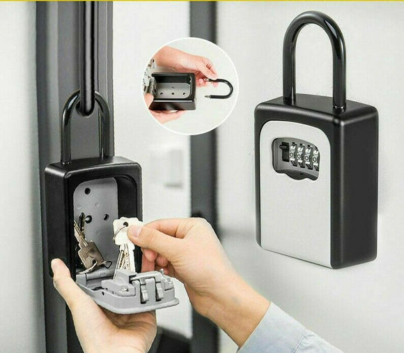 Combination Lock Key Safe Storage Box Padlock Security