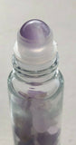 Amethyst Gemstone Roller Bottles Essential Oil Roll On Crystal Aromatherapy