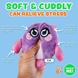 2x Plush Toy Cute Creatures Squeeze Sensory Fidget Toy Relieve Stress Assorted