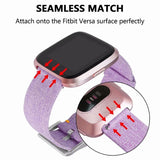 Fitbit Versa /2/Lite Replacement Band Fabric Watch Sports Strap Wristband Purple