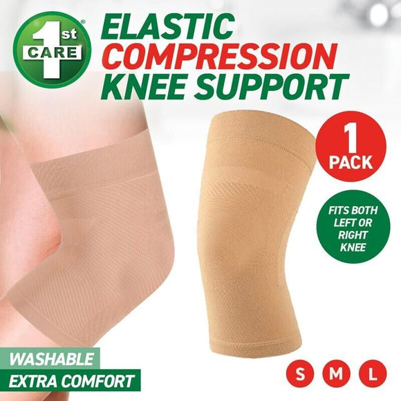 Knee Support Sport Elastic Brace Protection Comfort Compression - Size Medium