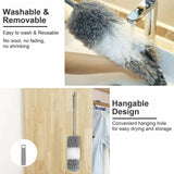 Feather Duster Extendable Handle 245cm Long Telescopic Duster Magic Static Brush