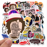 50pcs Stranger Things Fantasy Horror Drama Vinyl Decal Stickers Bomb Laptop