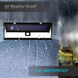 118 LED Solar Powered Motion Sensor Security Light Waterproof Garden Lamp Lights
