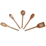 5 Piece St. Clare Utensil Set Sustainably Farmed Solid Acacia Wood Eco Friendly