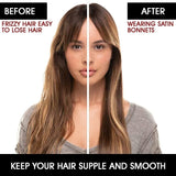 2 Pcs Silk Bonnet with Soft Elastic Band, Breathable Satin Hair Bonnet Sleeping