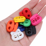 50x Hole Stopper Cord Lock Bean Toggle Clip Apparel Shoelace Cord Lanyard 5mm