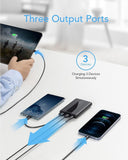 20W Mini Power Bank 10000Mah USB C Ultra-Slim Portable Charger PD QC3.0 Fast