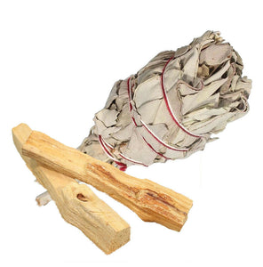 Stilus Palo Santo White Sage Smudge Combo Incense Meditation Fragrance Reiki